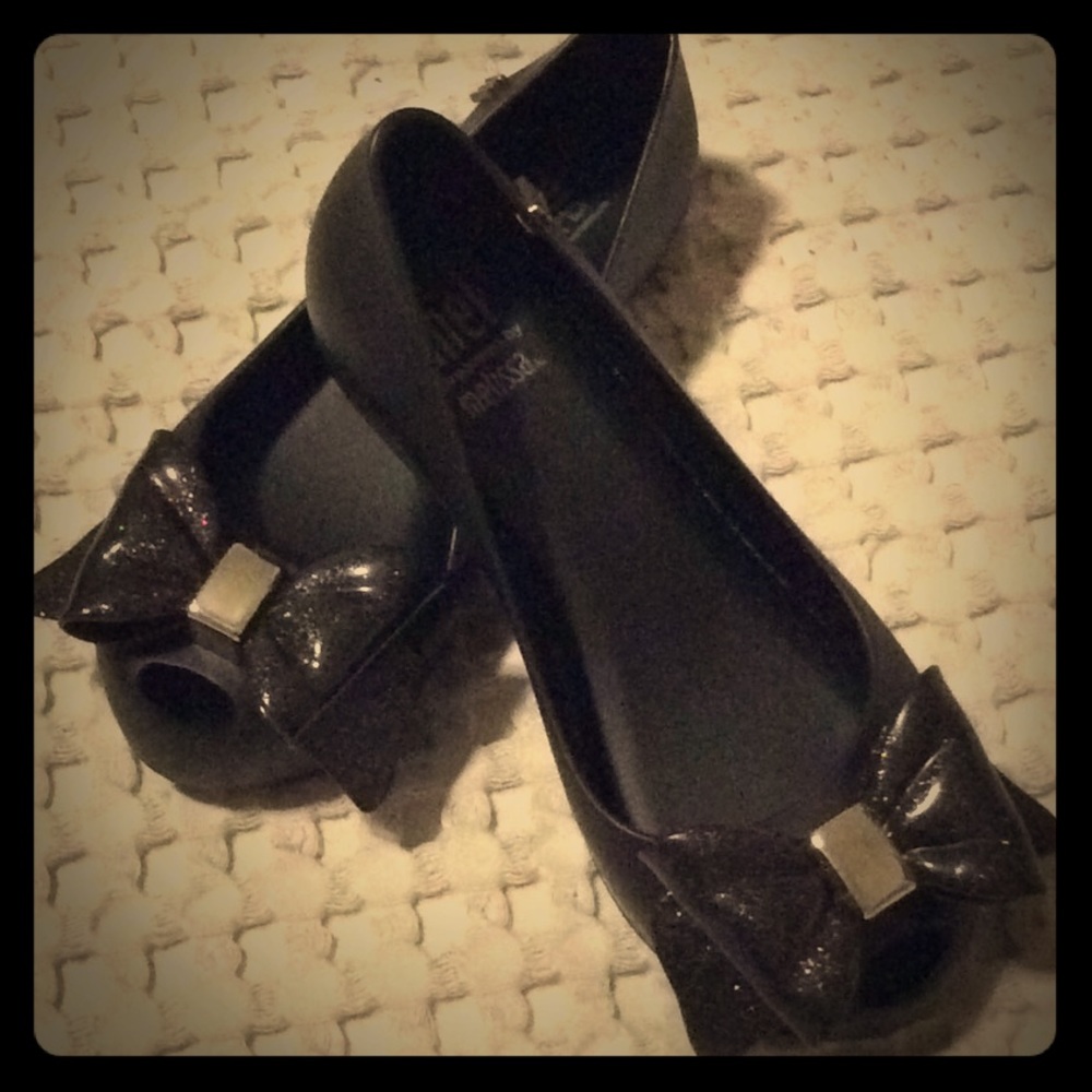 NWT Mel by Mini Melissa Black Dress Shoes